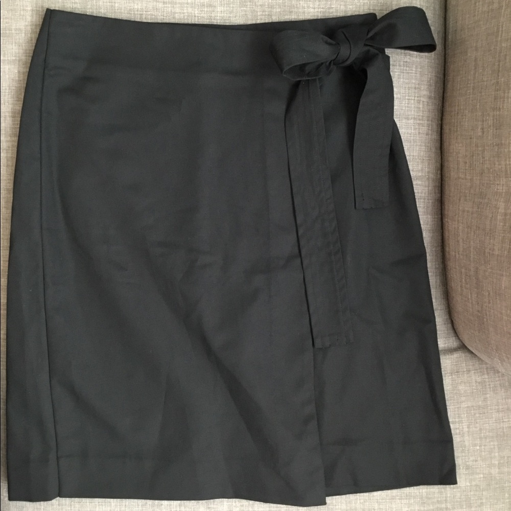 Halogen Sz 8 Black Pencil Wrap Skirt Office NEW